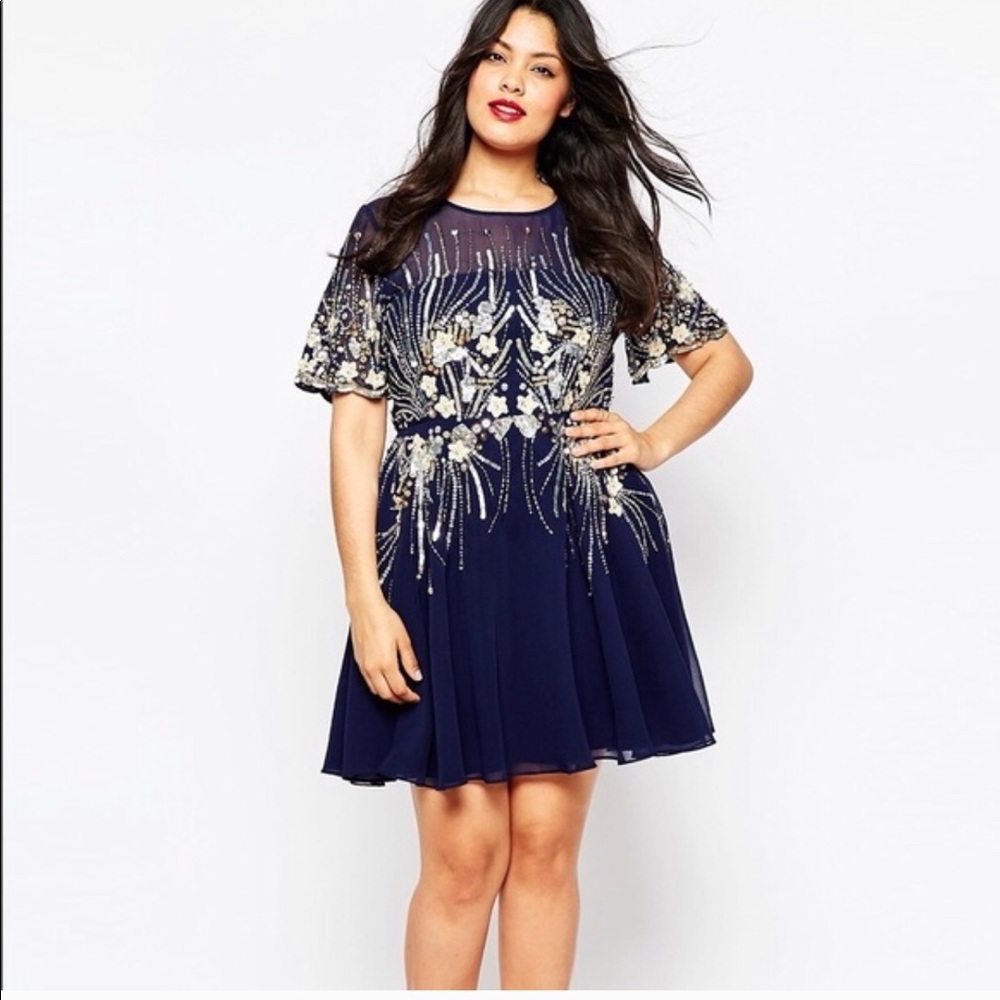 ASOS sequin embellished dress size 18